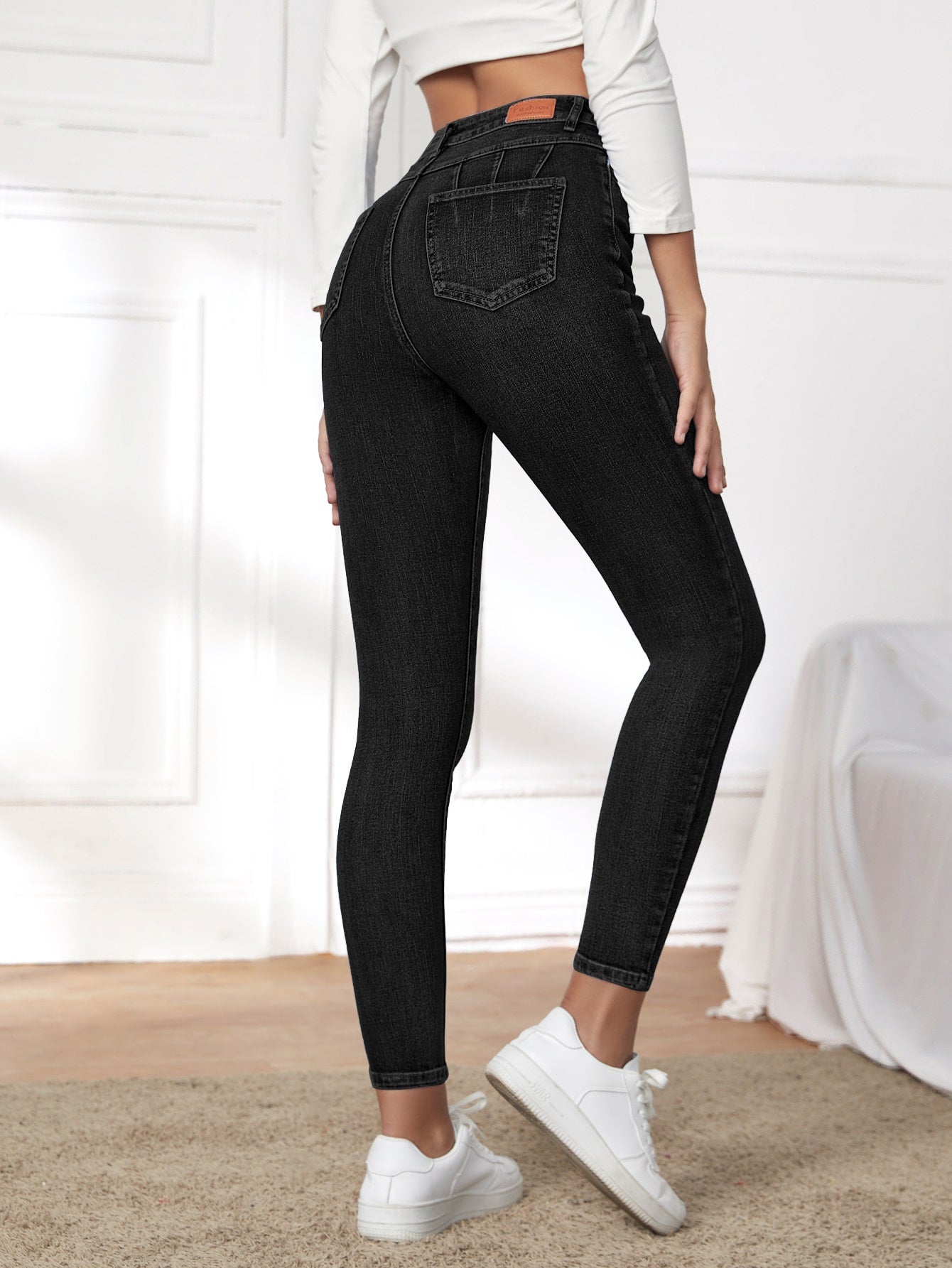 Blugi dama, Talie Inalta, Croiala Slim-Fit