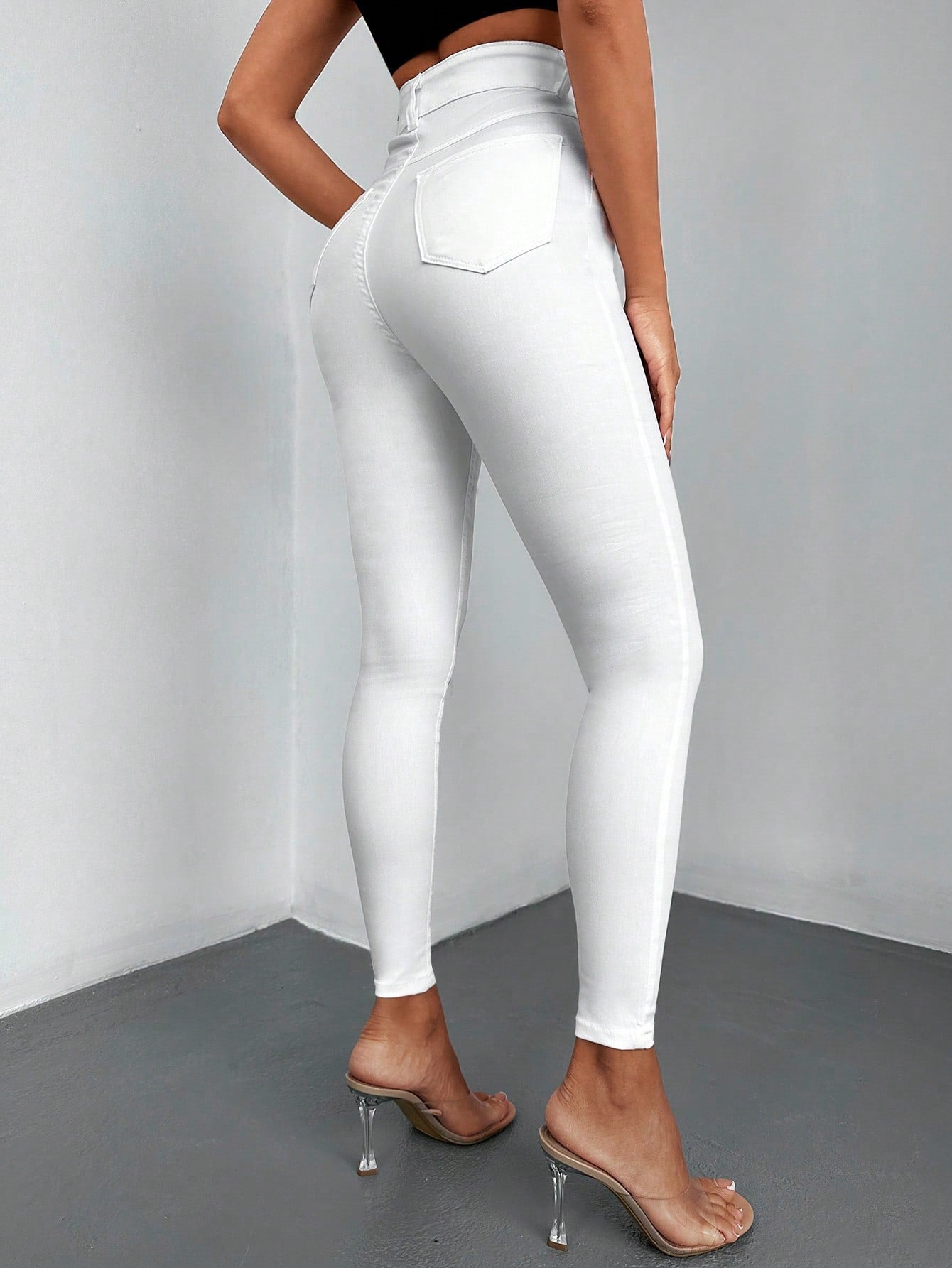 Blugi Dama, Croiala Slim Fit, Talie Inalta