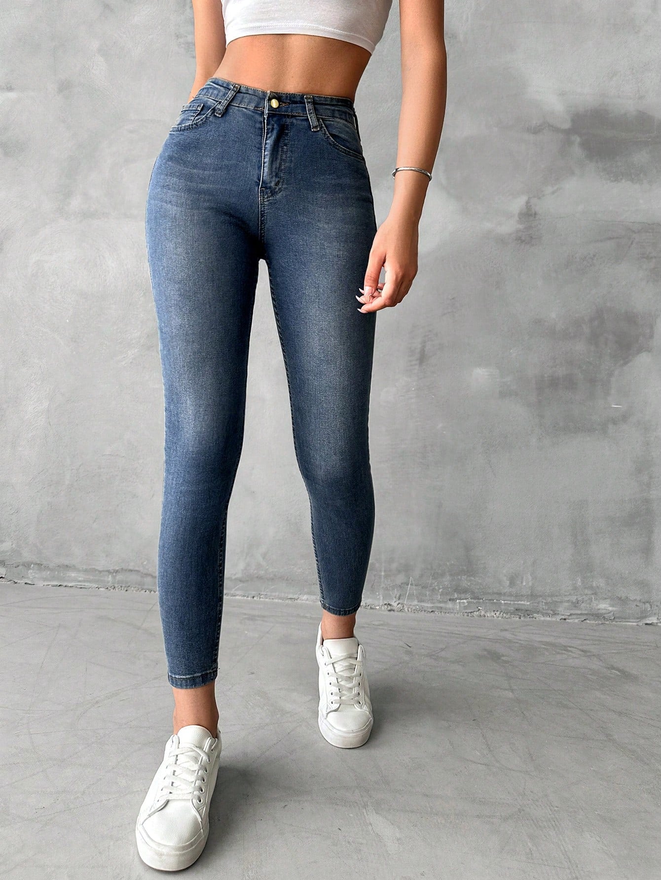 Blugi Dama, Croiala Slim Fit, Elastici, Subtiri