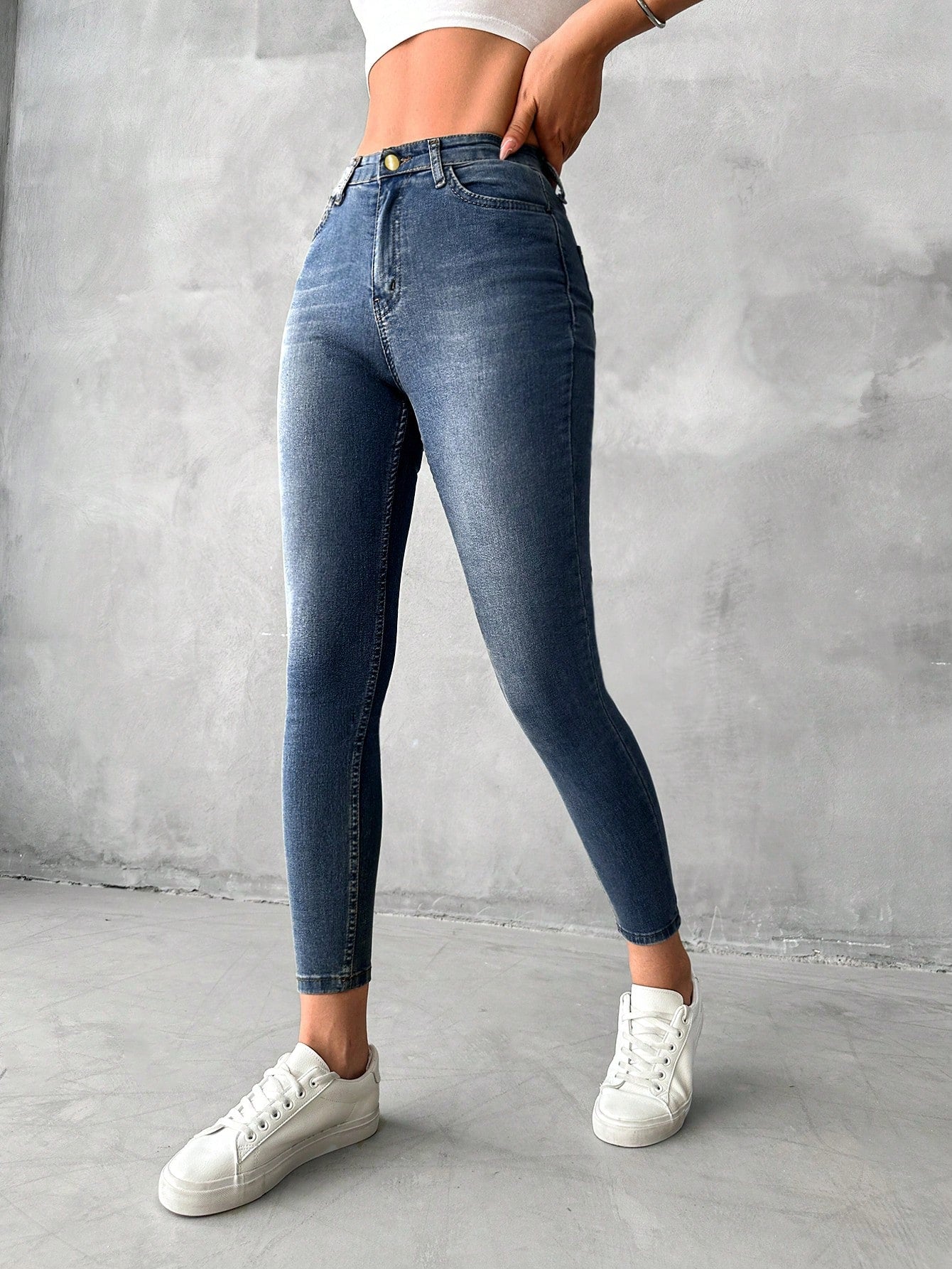 Blugi Dama, Croiala Slim Fit, Elastici, Subtiri