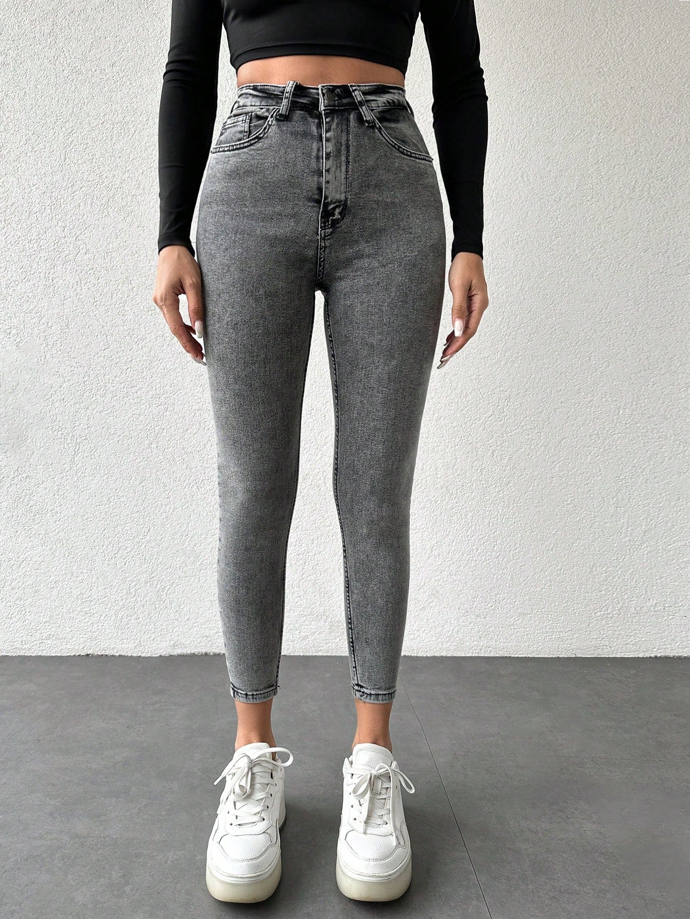 Blugi Dama, Croiala Slim Fit, Elastici, Subtiri