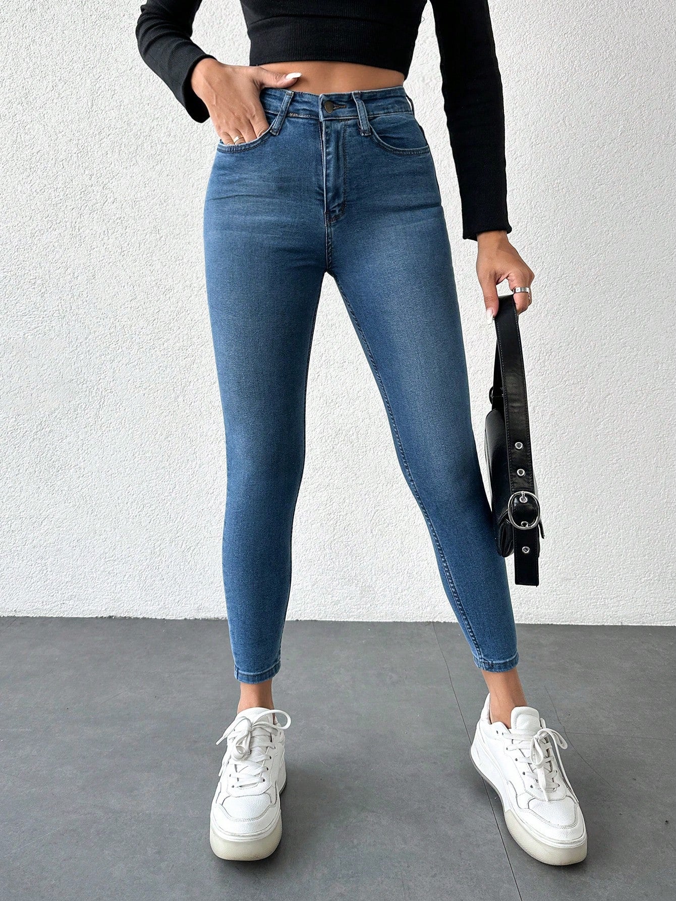 Blugi Dama, Croiala Slim Fit, Elastici, Subtiri