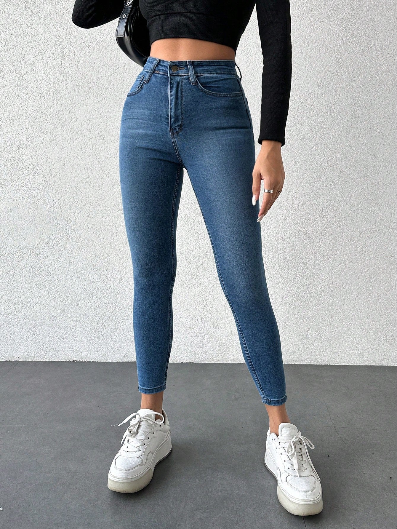 Blugi Dama, Croiala Slim Fit, Elastici, Subtiri