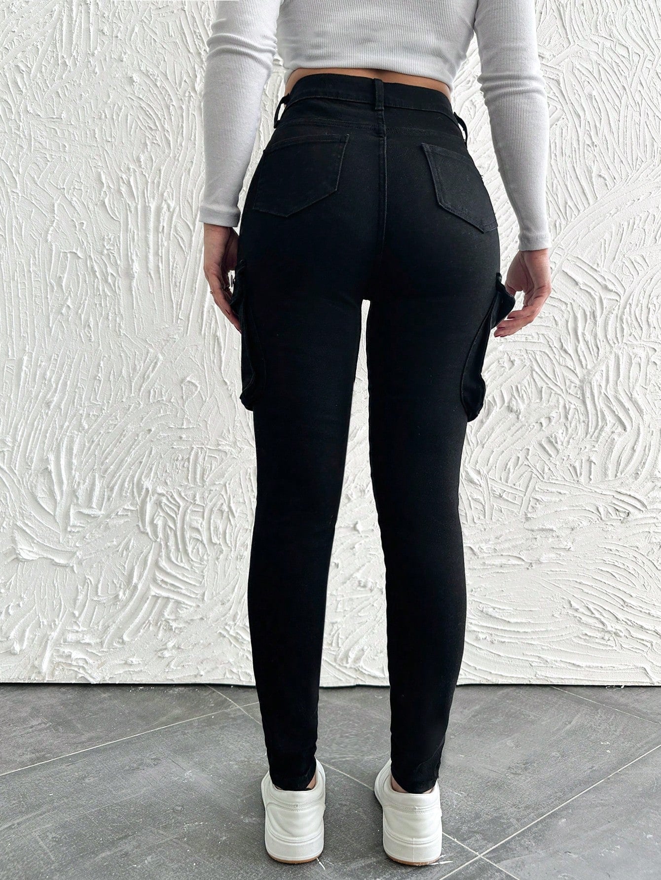 Blugi Gargo Dama, Croiala Slim-Fit, Talie Inalta