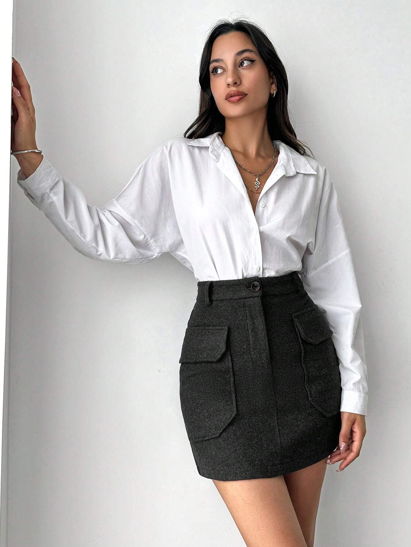 Fusta Dama, Scurta, Cu Buzunare