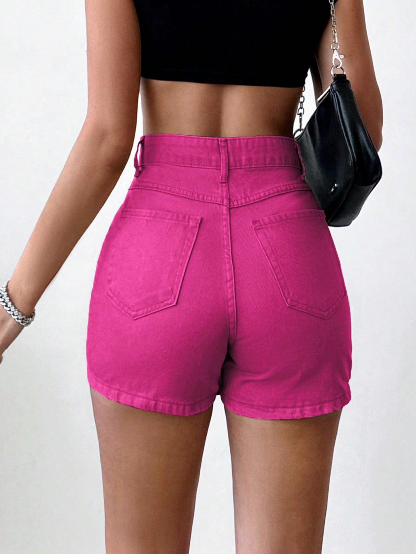 Blugi Dama, Tip Skort, Talie Inalta, Croiala Slim Fit