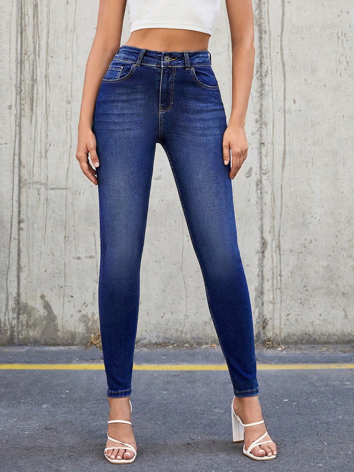 Blugi Dama, Croiala Slim Fit, Elastici, Subtiri