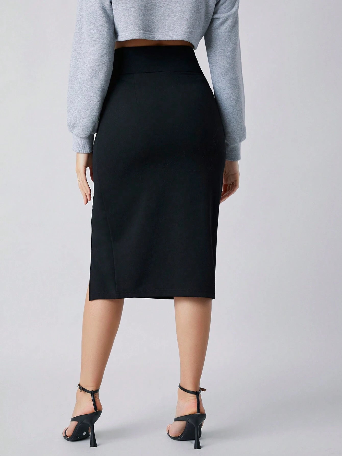 Fusta Dama, Eleganta, Talie Inalta, Tiv Despicat
