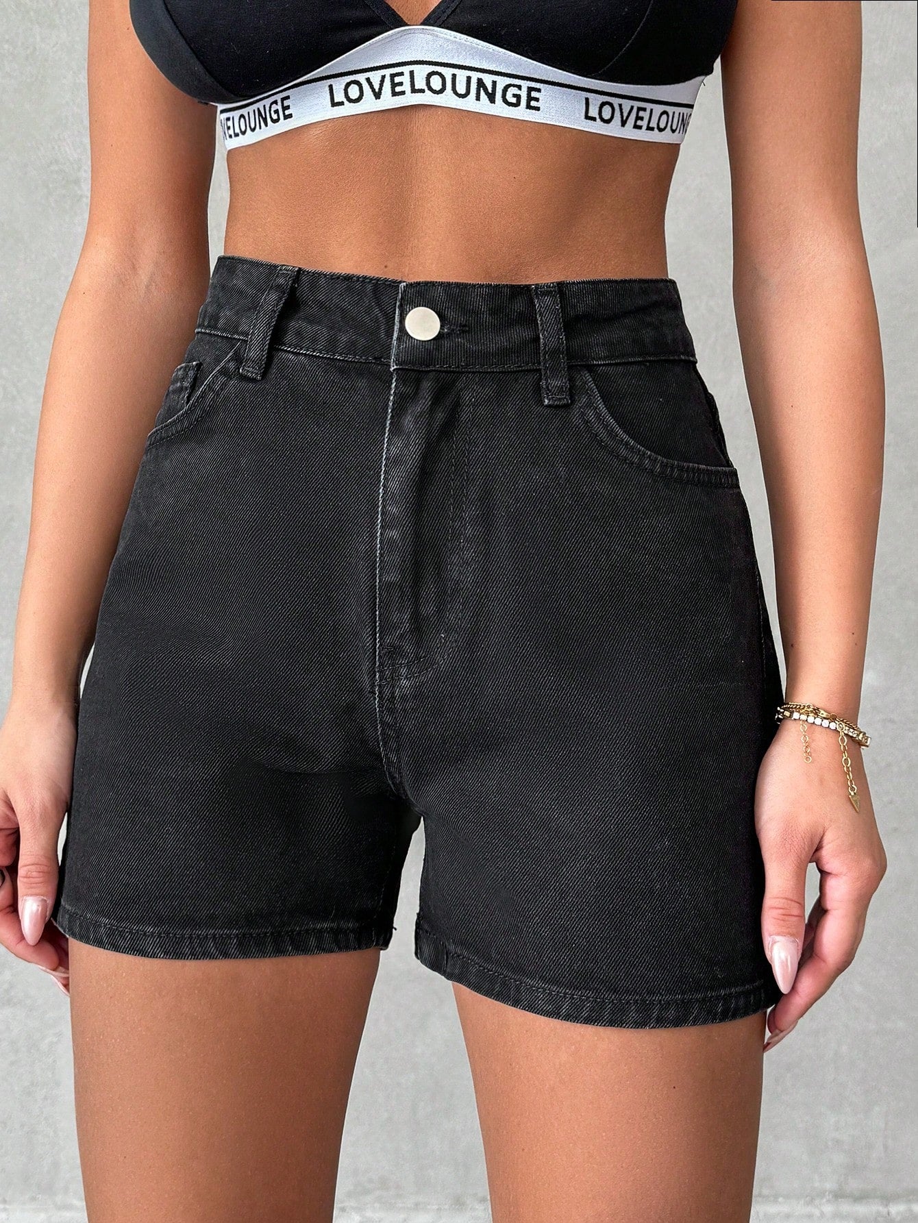 Blugi Dama, Scurti, Croiala Slim-Fit & Talie Inalta