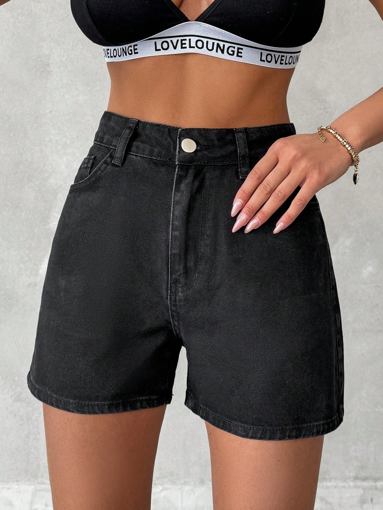 Blugi Dama, Scurti, Croiala Slim-Fit & Talie Inalta