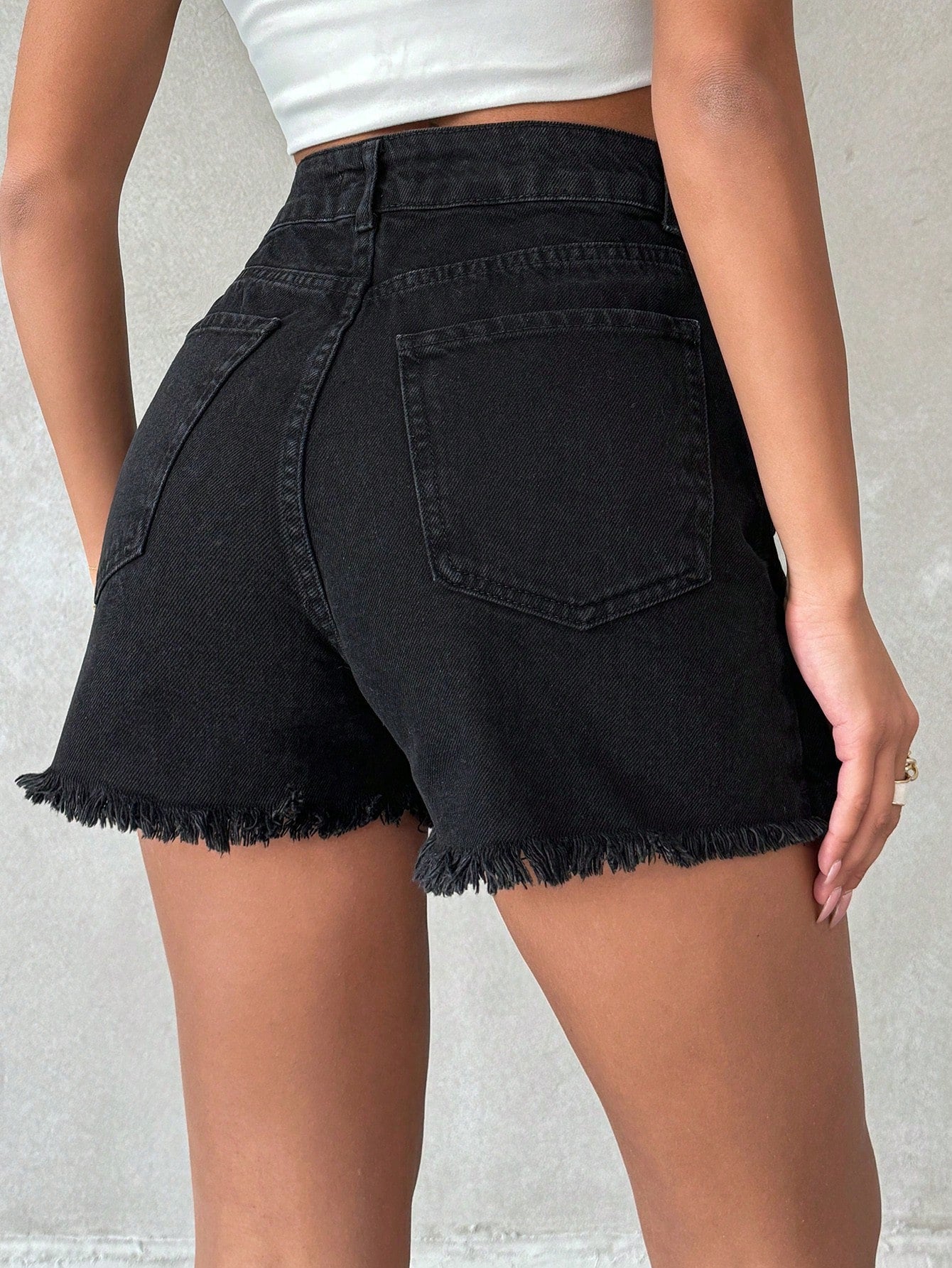 Blugi Dama, Tip Skort, Talie Inalta, Croiala Slim Fit