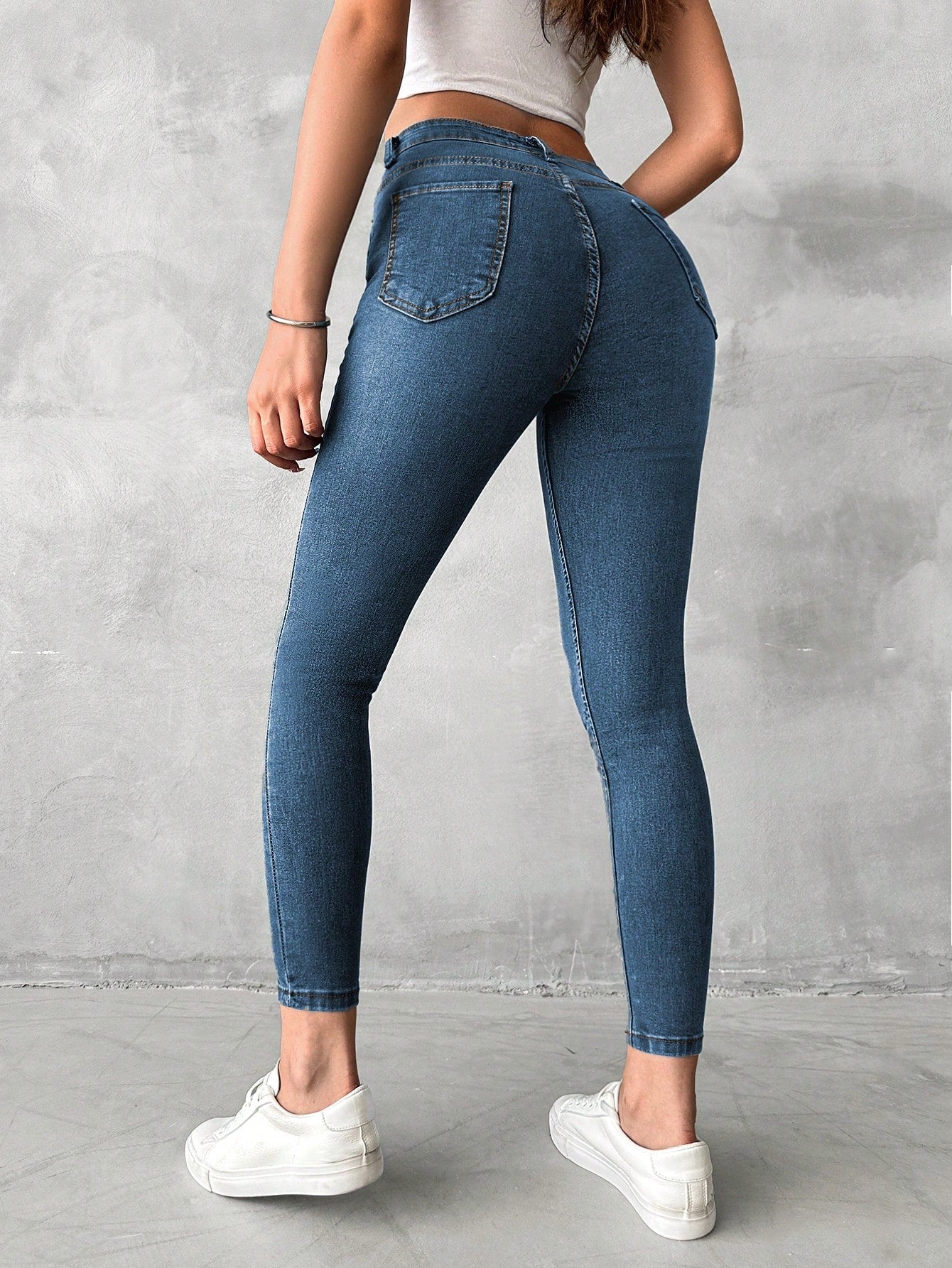 Blugi Dama, Croiala Slim Fit, Elastici, Subtiri