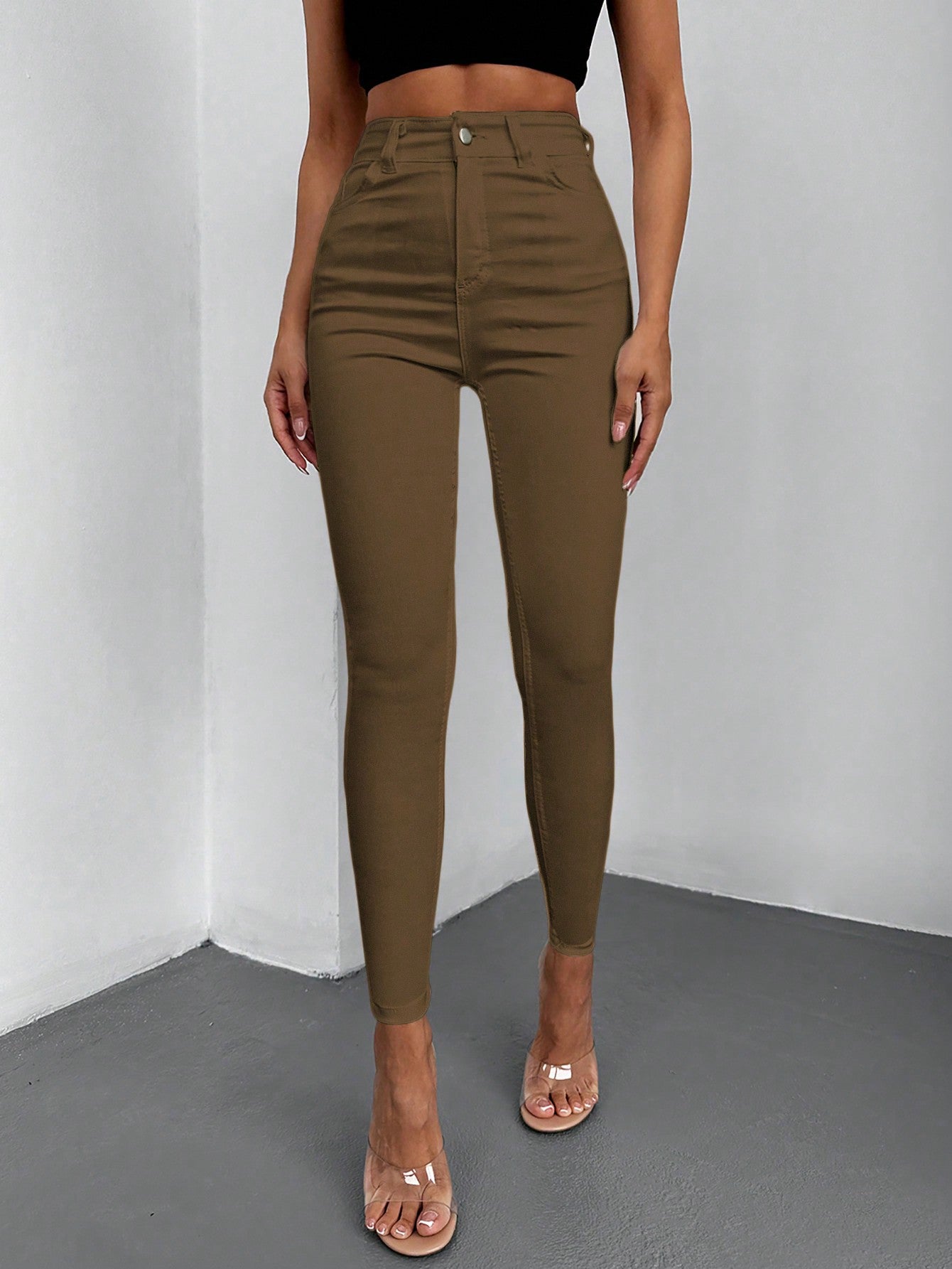 Blugi Dama, Croiala Slim Fit, Talie Inalta