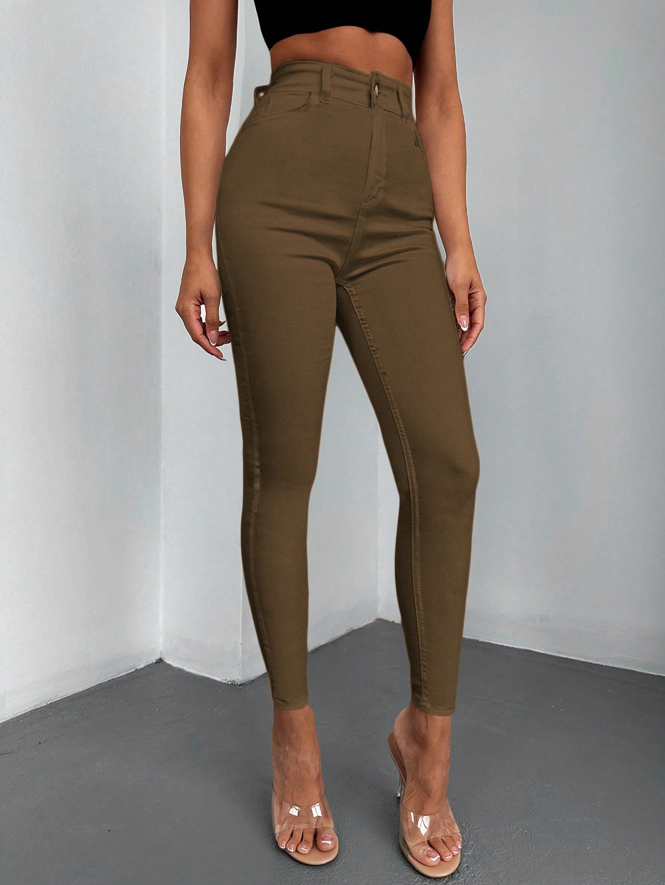 Blugi Dama, Croiala Slim Fit, Talie Inalta
