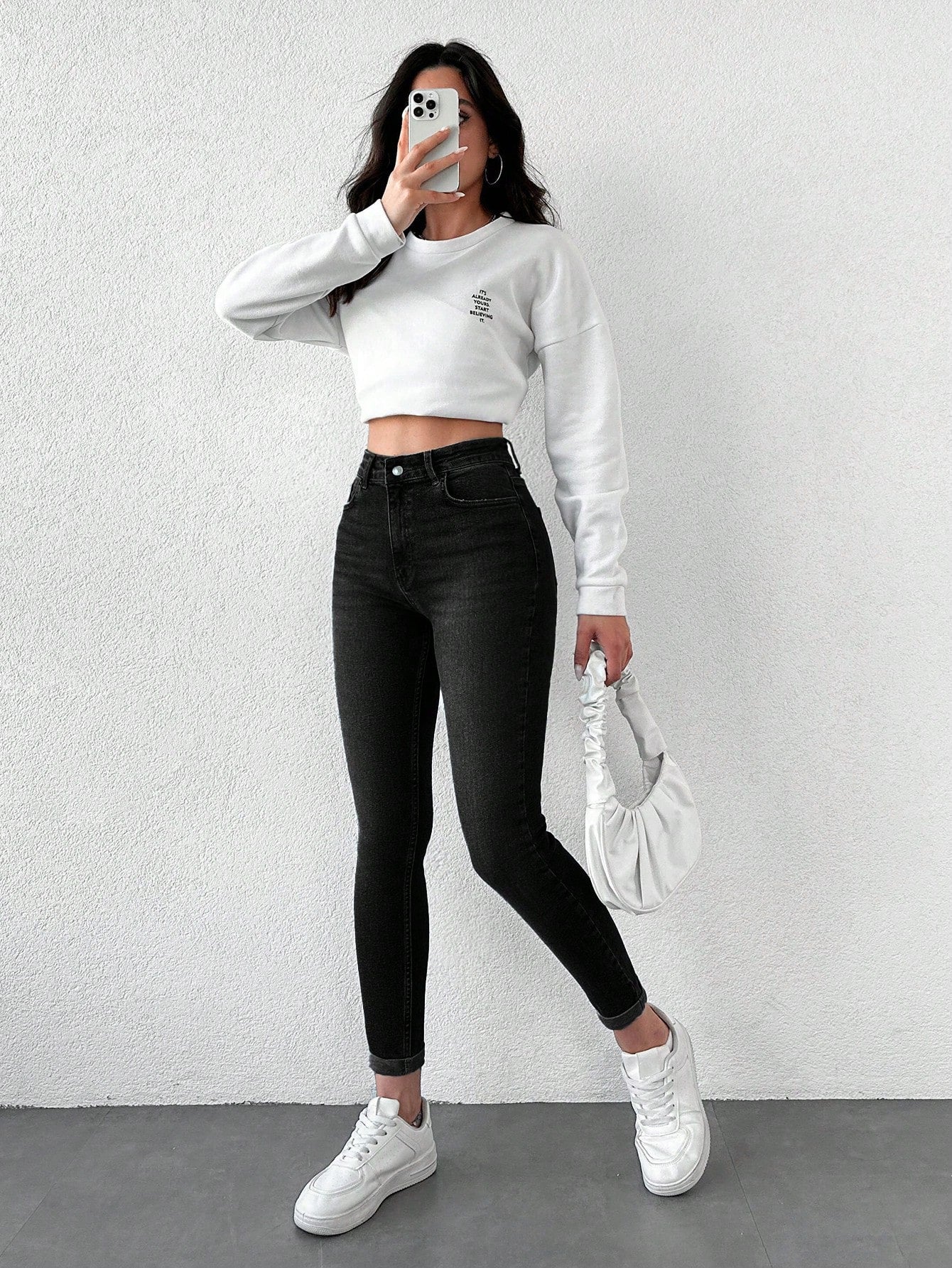 Blugi dama, Talie Inalta, Croiala Slim-Fit