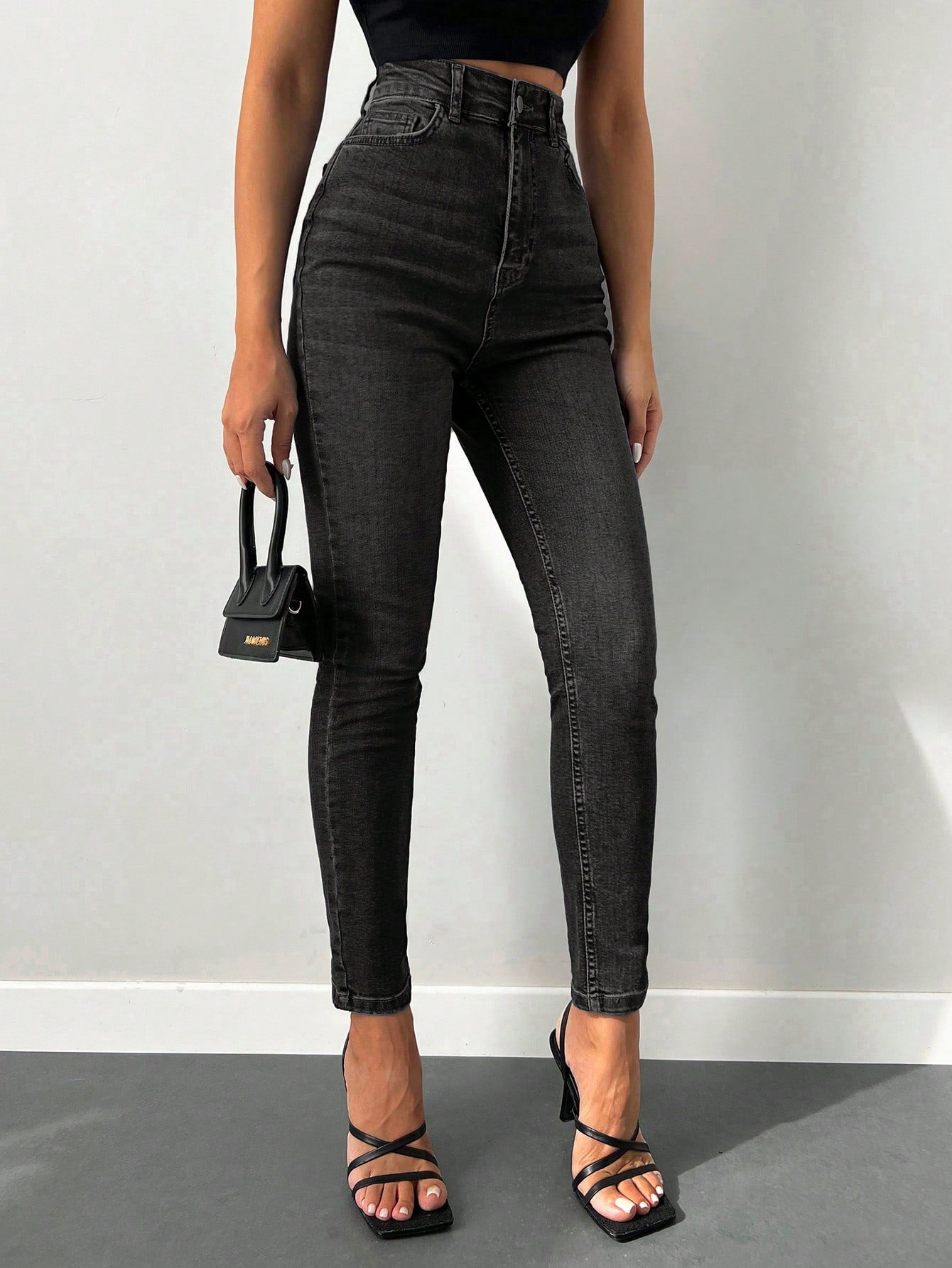 Blugi Dama, Croiala Slim Fit, Talie Super Inalta