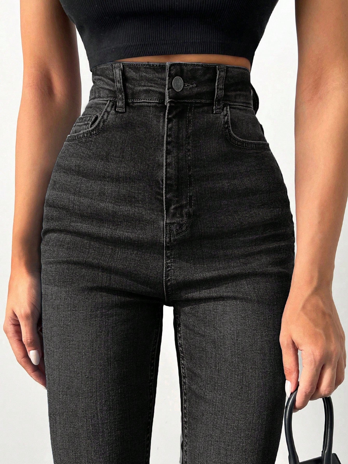 Blugi Dama, Croiala Slim Fit, Talie Super Inalta