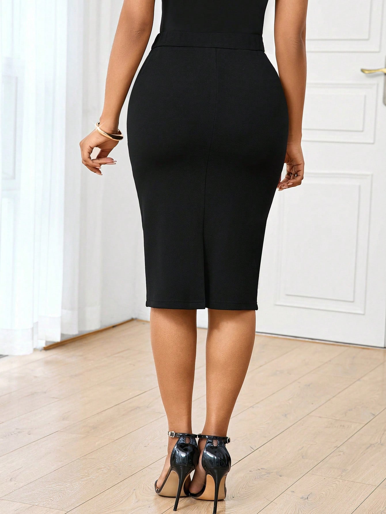 Fusta Dama, Eleganta, Croiala Bodycon, Talie Inalta