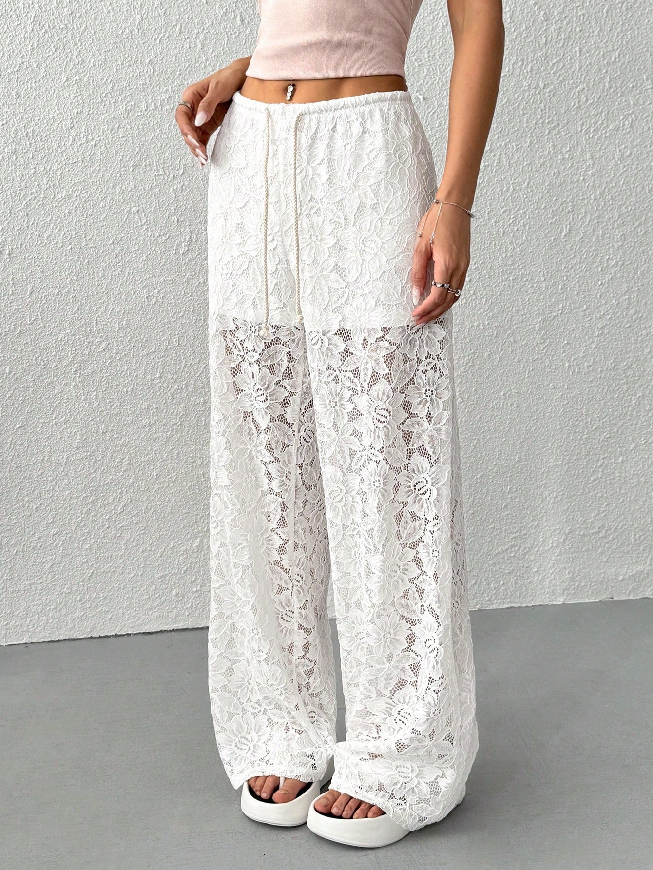 Pantaloni Dama, Dantela, Croiala Lejera
