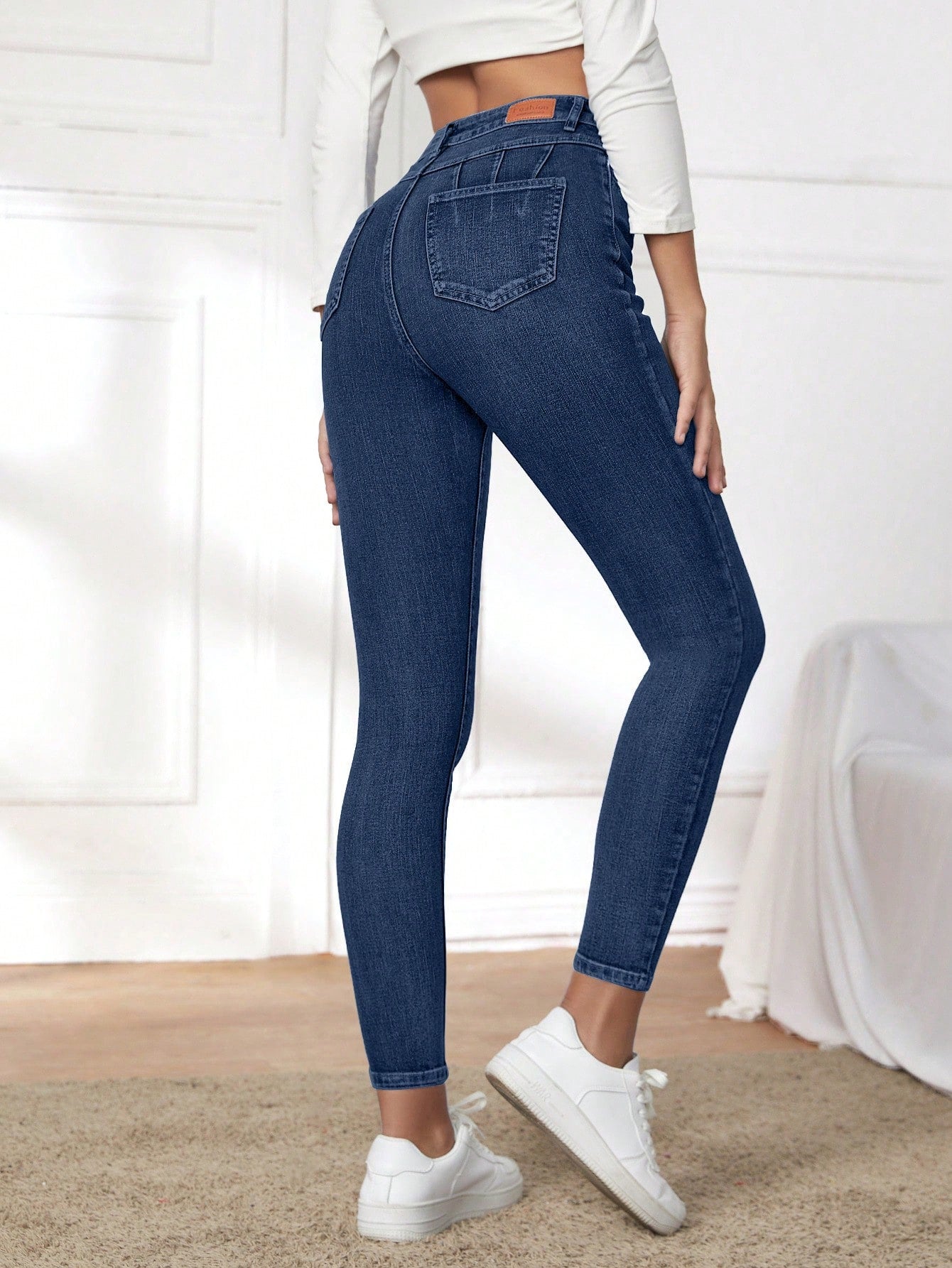 Blugi dama, Talie Inalta, Croiala Slim-Fit