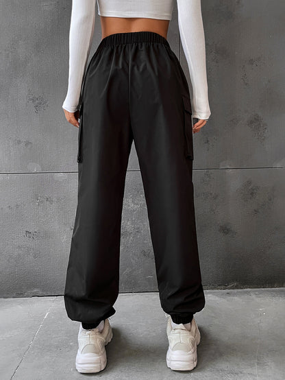 Pantaloni Cargo Dama, Talie Inalta Elastica