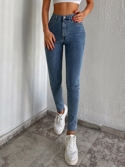 Blugi Dama Talie Inalta Croiala Skinny