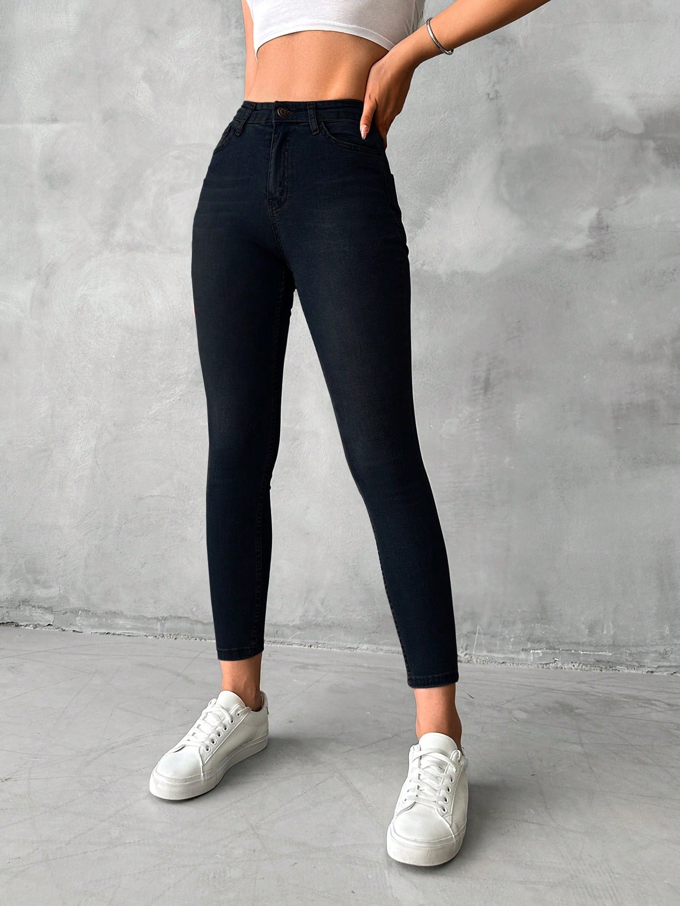Blugi Dama, Croiala Slim Fit, Elastici, Subtiri