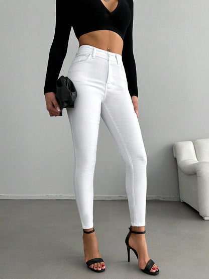 Blugi Dama, Croiala Inalta, Skinny Fit