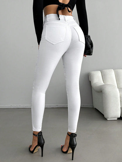 Blugi Dama, Croiala Inalta, Skinny Fit