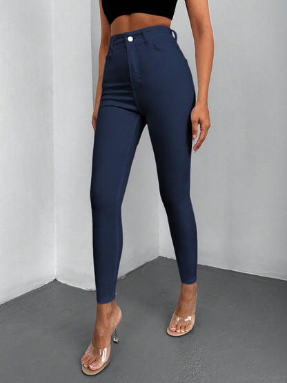 Blugi Dama, Croiala Slim Fit, Talie Inalta