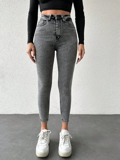 Blugi Dama, Croiala Slim Fit, Elastici, Subtiri
