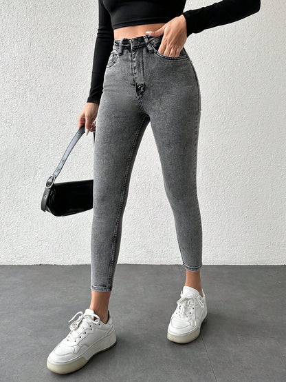 Blugi Dama, Croiala Slim Fit, Elastici, Subtiri