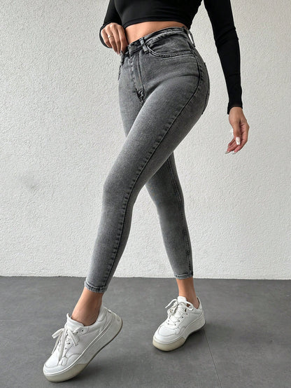 Blugi Dama, Croiala Slim Fit, Elastici, Subtiri