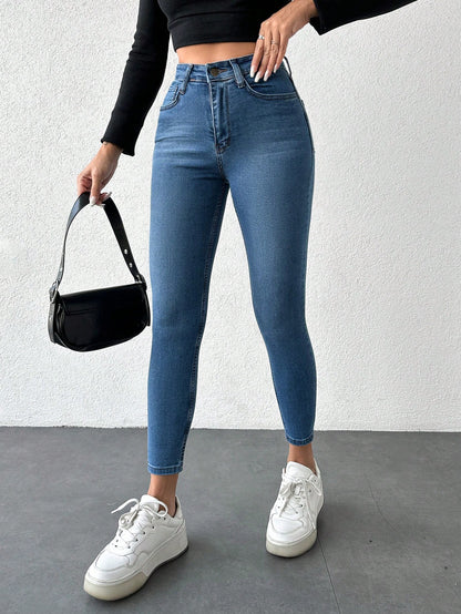 Blugi Dama, Croiala Slim Fit, Elastici, Subtiri