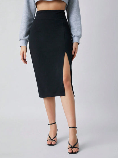 Fusta Dama, Eleganta, Talie Inalta, Tiv Despicat