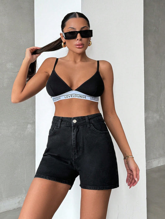Blugi Dama, Scurti, Croiala Slim-Fit & Talie Inalta