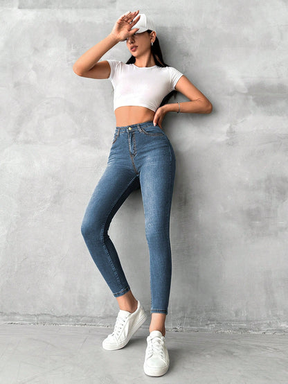 Blugi Dama, Croiala Slim Fit, Elastici, Subtiri