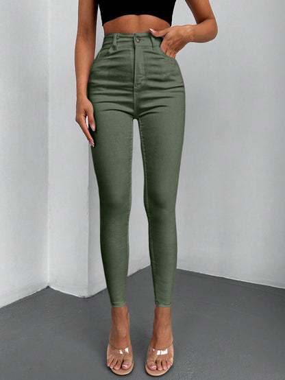 Blugi Dama, Croiala Slim Fit, Talie Inalta