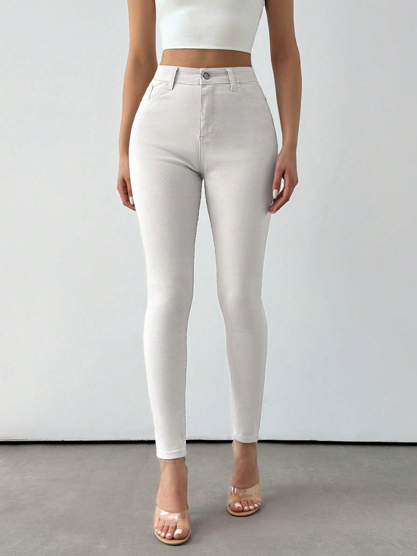 Blugi Dama, Croiala Slim Fit, Talie Inalta