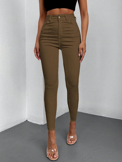 Blugi Dama, Croiala Slim Fit, Talie Inalta