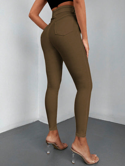 Blugi Dama, Croiala Slim Fit, Talie Inalta