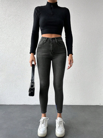 Blugi Dama, Croiala Slim Fit, Elastici, Subtiri