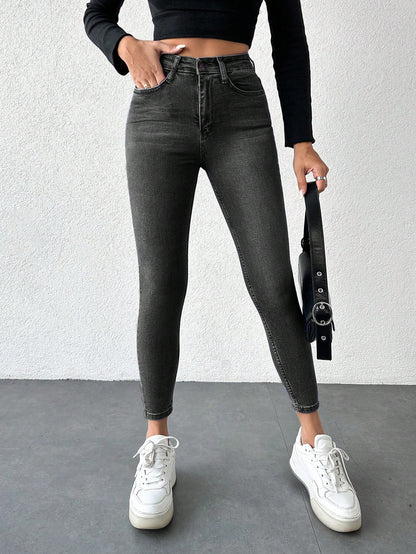 Blugi Dama, Croiala Slim Fit, Elastici, Subtiri