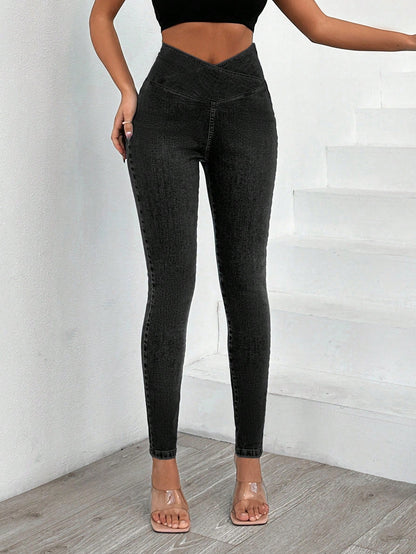 Blugi Dama, Croiala Slim Fit, Talie Inalta