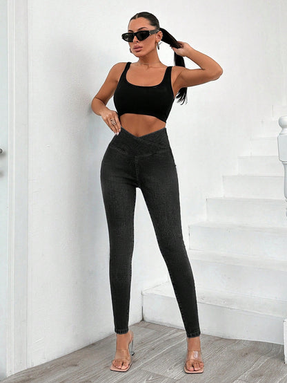 Blugi Dama, Croiala Slim Fit, Talie Inalta