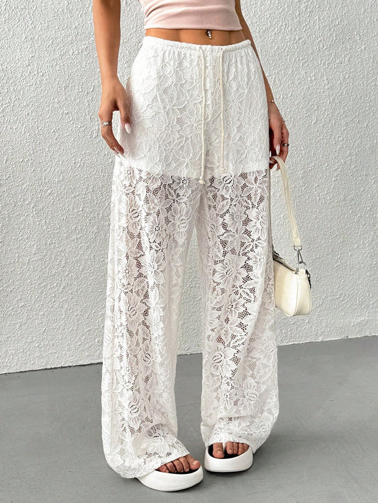Pantaloni Dama, Dantela, Croiala Lejera